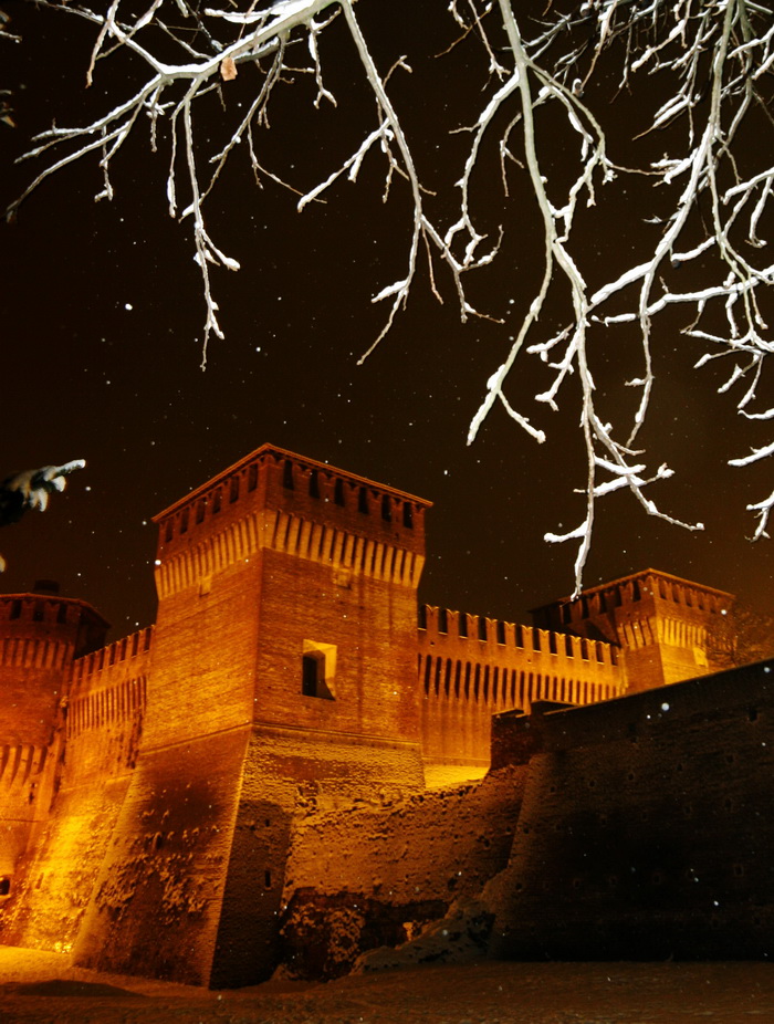 Snowing on Ancient Stones